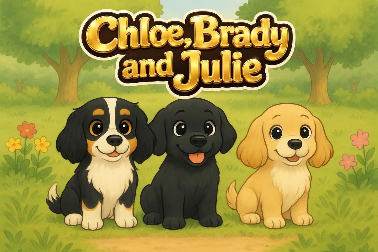 Chloe, Brady and Julie — the storytime friends